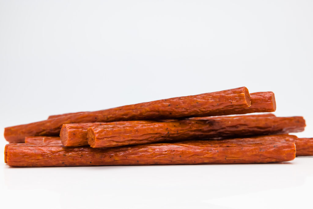 Image of a stack of meat snack sticks